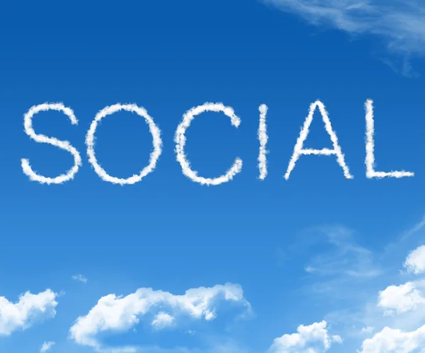Cloud sociala — Stockfoto