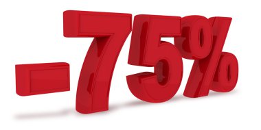 yüzde 75 indirim