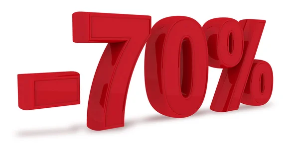 70 percent discount — Stock Photo, Image