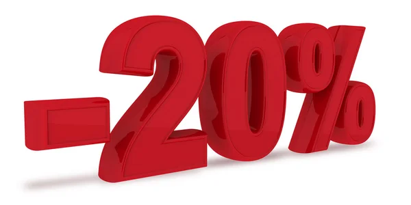 20 percent discount — Stock Photo, Image