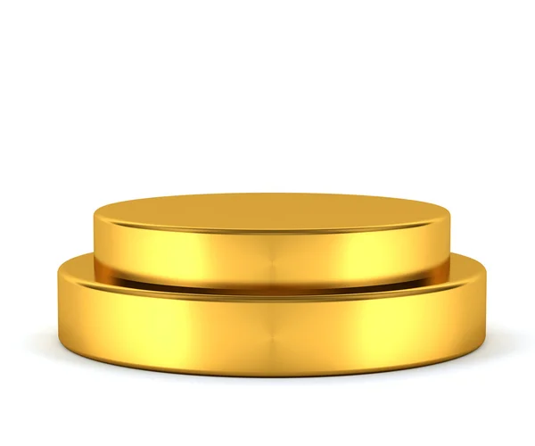 Golden pedestal - winner — Stock Photo, Image