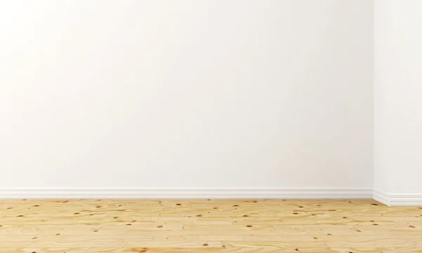 3D пустой комнате деревянные полы — стоковое фото