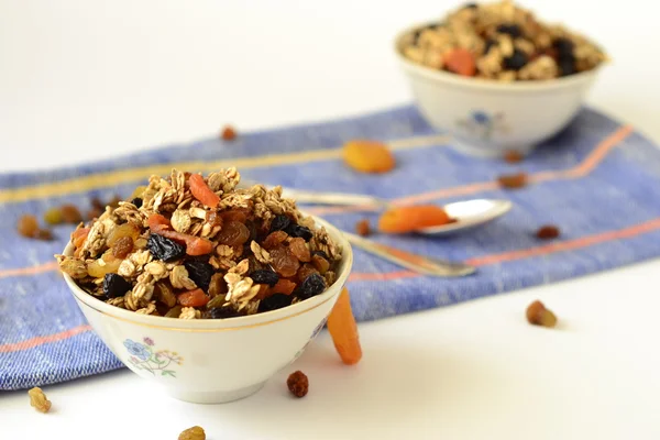Granola with dried fruits — Stock Photo, Image