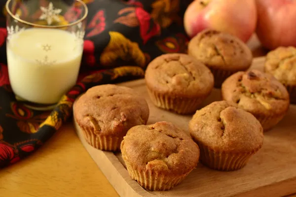 Magdalenas con manzanas — Foto de Stock