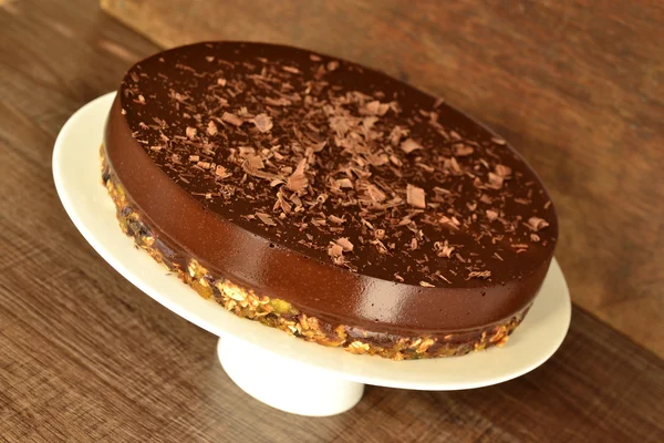 Pastel de queso de chocolate frío — Foto de Stock