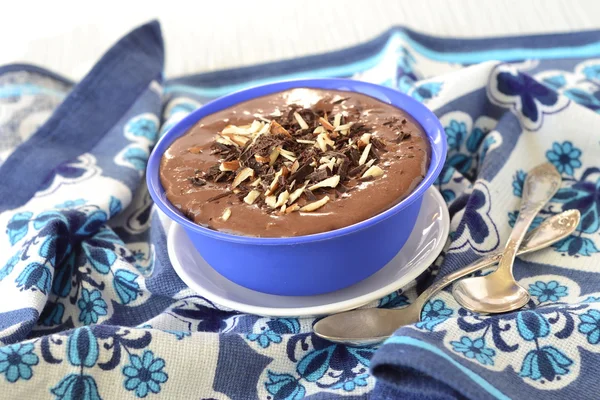 Mousse al cioccolato con mandorle — Foto Stock