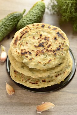 Flatbread with greens