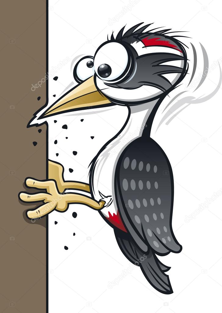Cartoon Woodpecker — Stock Vector © scribbles-toons #20301485