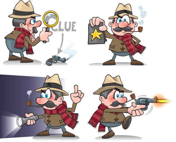 El gran detective — Vector de stock