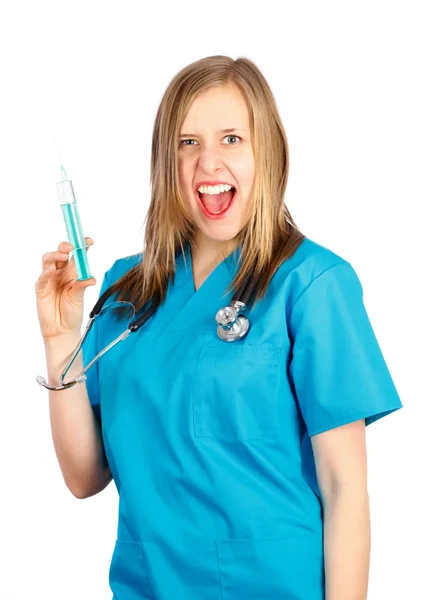 Crazy doctor — Stock Photo, Image