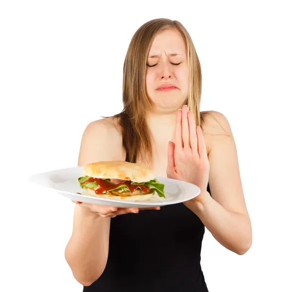 Rejecting Food Needs Self-control — Stock Photo, Image