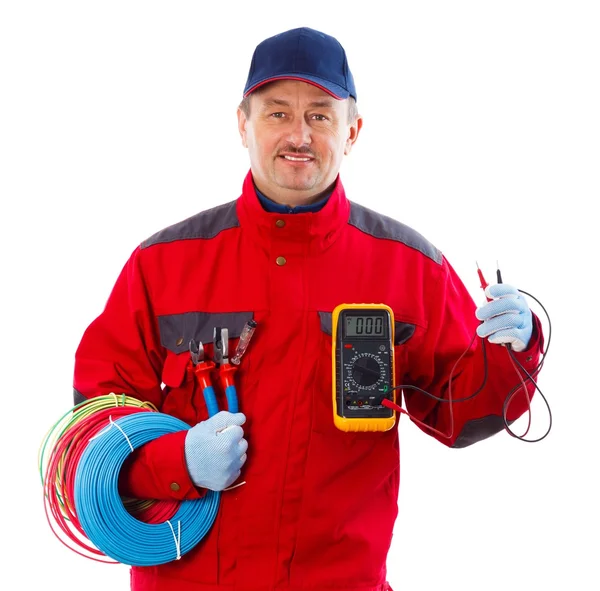 Handsome Electrician — Stock Photo, Image