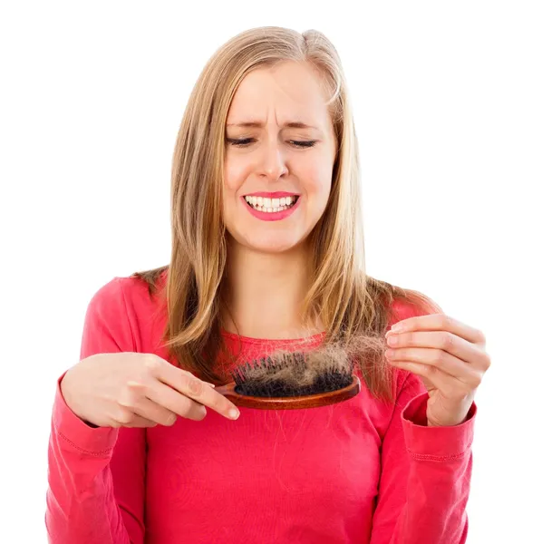 Seasonal Hair Loss — Stock Photo, Image