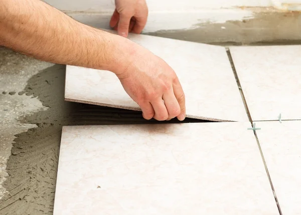 Tiling Works — Stock Photo, Image