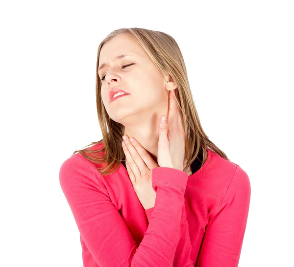 Severe Tonsillitis — Stock Photo, Image