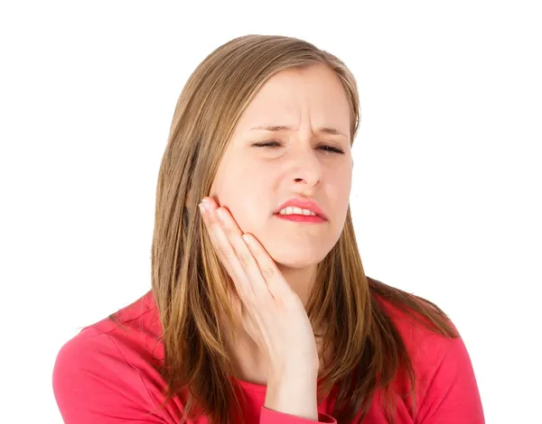 Swollen Cheek from Toothache — Stock Photo, Image