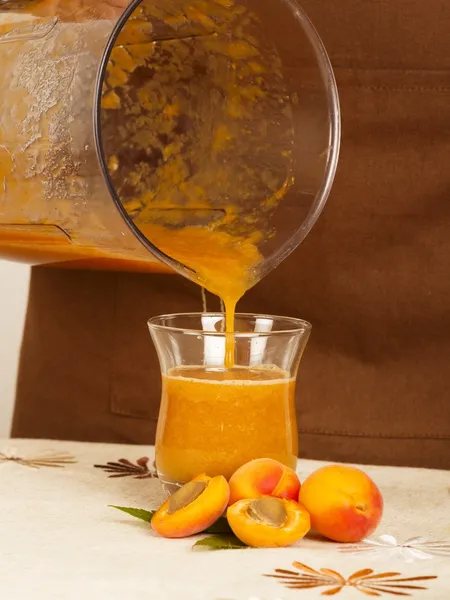 Свіжий персика shake — стокове фото