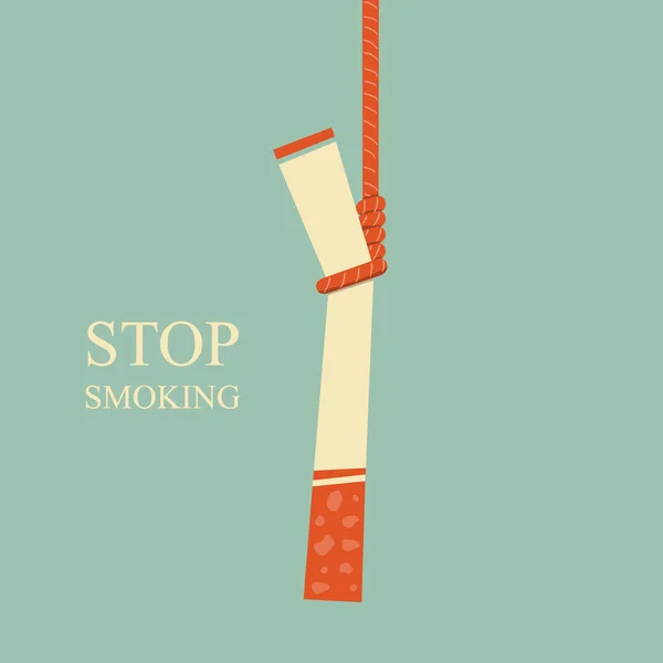 Sigara durdurmak — Stok Vektör