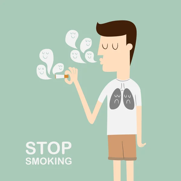 Hagyják abba a dohányzást — Stock Vector
