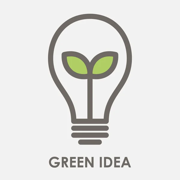 Idea verde — Vector de stock