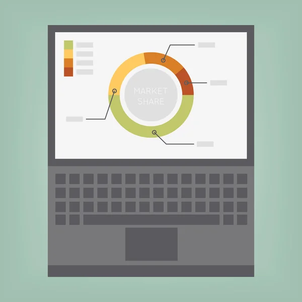 Grafik und Diagramme — Stockvektor