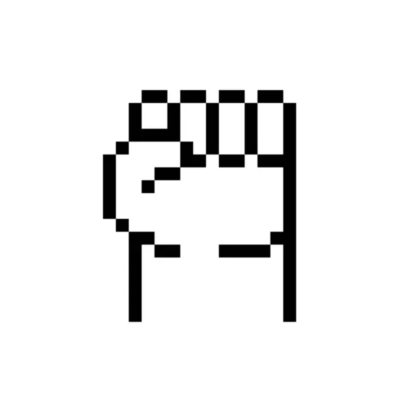Pixel Art Ręka Gesture — Wektor stockowy