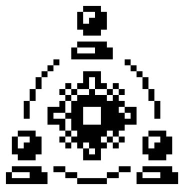 Takım çalışması. Piksel Sanat Simgesi