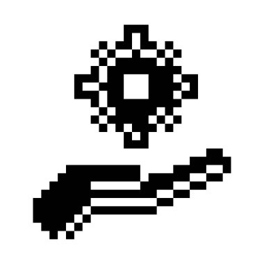 Destek. Piksel Sanat Simgesi