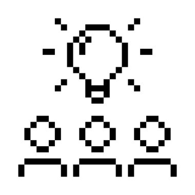 Beyin fırtınası. Piksel Sanat Simgesi