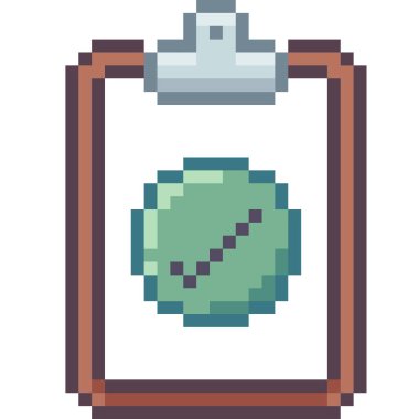 - Doğru. Piksel Sanat Simgesi