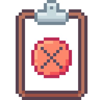 Reddedildi. Piksel Sanat Simgesi