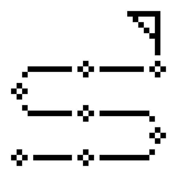 Pixel Art Business Icon — 图库矢量图片