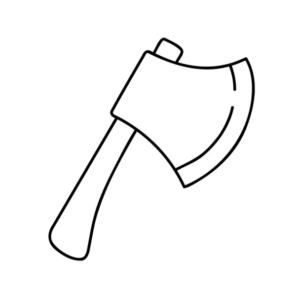 Axe Ícone Doodle Desenhado Mão —  Vetores de Stock