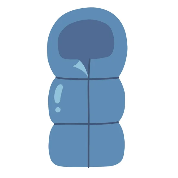 Schlafsack Handgezeichnete Doodle Ikone — Stockvektor