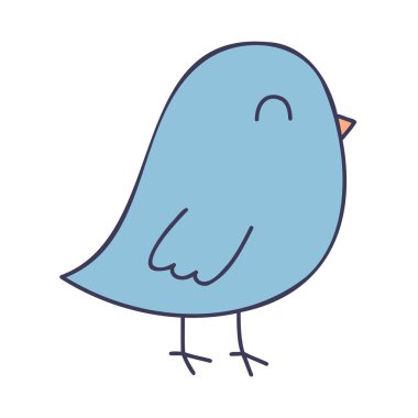 Kuş. El Çizimi Yay Simgeleri.