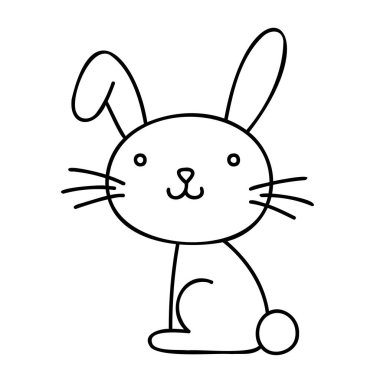 Tavşancık. El Çizimi Yay Simgeleri.