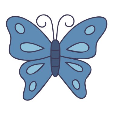 Kelebek. El Çizimi Yay Simgeleri.