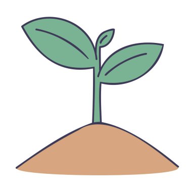 Filiz. El Çizimi Yay Simgeleri.