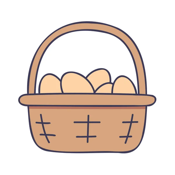 Яйцо Рисуют Весенние Иконы — стоковый вектор