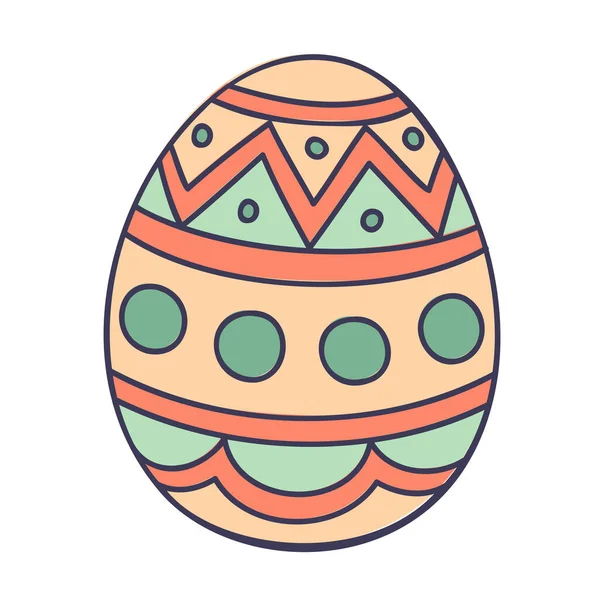 Пасхальное Яйцо Рисуют Весенние Иконы — стоковый вектор