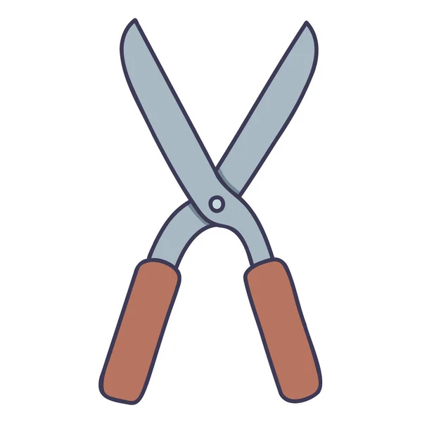 Ножиці Ручні Намальовані Весняні Іконки — стоковий вектор