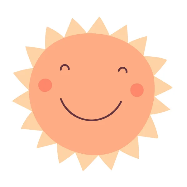 Sun Hand Drawn Spring Icons — Stock Vector