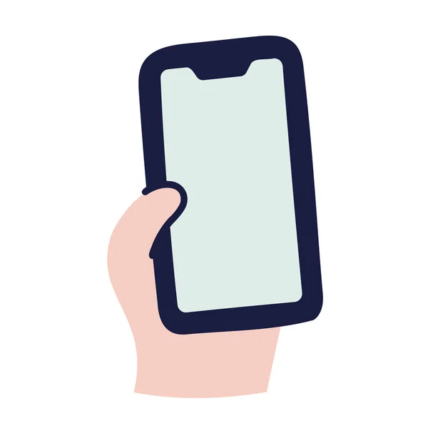 Phone Hand Drawn Doodle Icon — Stock Vector