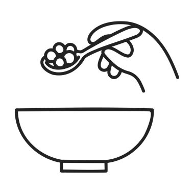 Mısır gevreği. Yiyecek ve içecek karalamaları..