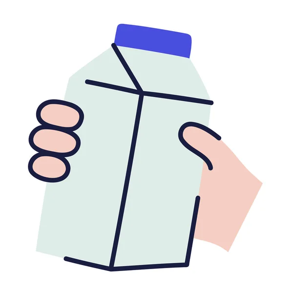 Молоко Їжа Напої Doodles — стоковий вектор