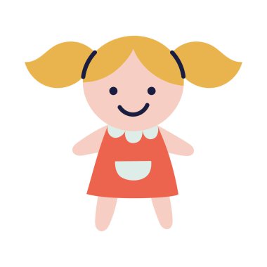 Bebek. El Çizimi Çocuk Doldurma Simgesi.