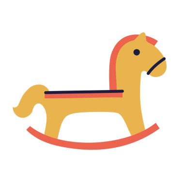 At mı? El Çizimi Çocuk Doldurma Simgesi.