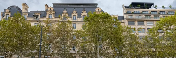 Paris Schöne Gebäude Avenue Des Champs Elysees Luxusviertel — Stockfoto