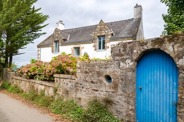 Bretagna Isola Ile Aux Moines Nel Golfo Morbihan Tipica Casa — Foto Stock