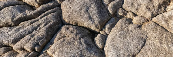 Granitstein Mit Flechten Strand Der Bretagne Natürlicher Hintergrund — Stockfoto